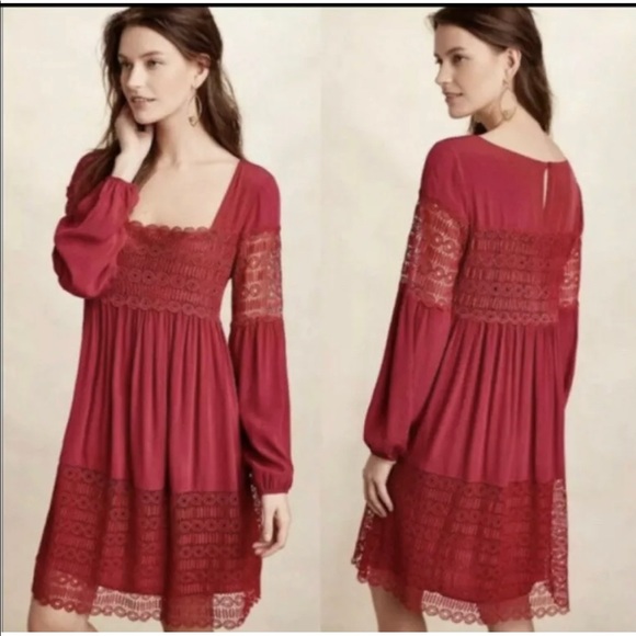 Anthropologie Floreat Aveline Lace Casual dress - Picture 1 of 7